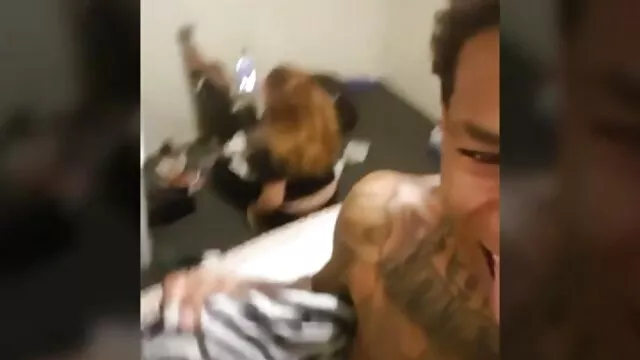 A thin woman takes in her lover's mouth and substitutes her ass in bombe sexuelle xxx the courtyard